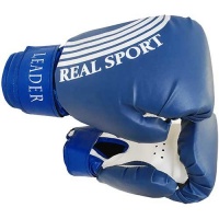 Перчатки боксерские LEADER  10 унций, синий